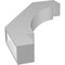 Ekena Millwork 3 1/2-in. W x 18-in. D x 26-in. H Merced Architectural Grade PVC Knee Brace BRCP035X18X26MRC - alternate 4